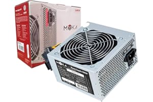 MYKA Alimentatore per Case ATX PW-R500 500W 3X Sata 1x IDE (Molex) Tasto On/off Retail Ventola 12cm Super Silent