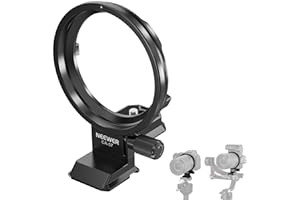Neewer Rotatable Collar Mount Plate for Canon EOS R5 R5C R6 Mark II, Fast Horizontal to Vertical Camera Tripod Lens Mount Ring Compatible with DJI RS 3/2 & Arca Quick Release System, CA-57