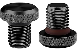 AYVRUOP M10 Motorrad Spiegel Stopfen,CNC Abdeckung,Blindstopfen,M10 Schrauben,Gewindestopfen,Aluminium Anodische Oxidation Schrauben Gewinde Verkleidungsschrauben 2×Rechtsgewinde/clockwise(1 Paar)