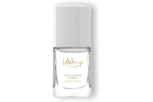 WAKE UP COSMETIC MILANO Wakeup Cosmetics Calcium Milk Enamel, Trattamento Rinforzante per Unghie Fragili che Stimola la Ricrescita delle Unghie, Altamente Idratante, Trasparente