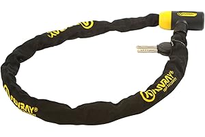 Auvray cBL90AUV06 Cadenas pour bicyclettes, Longueur de Collier : 900 mm, diamètre : 9 mm, Jaune
