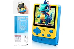 VEOYYA Handheld Game Console, Retro Handheld Games Console 319+ Classic FC Games, 2.5 Inch Screen Mini Handheld Game Console Christmas or Birthday Gift for Kids/Lover(Blue)
