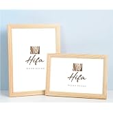 Ahşap Resim &Ccedil;ercevesi, Masif &ccedil;er&ccedil;eve,Doğal Ahsap Rengi ile Fotograf, Resim Kolajları, Duvar Galerisi Dekoru Cercevesi (10x15)