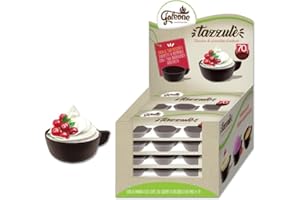 GALEONE TAZZINA DI CIOCCOLATO 70 % EXTRA FONDENTE 18 PZ TAZZULE' CIOCCOLATINO CAFFE'