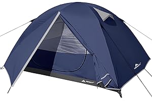 Forceatt Tenda Campeggio 2-4 Persone, Impermeabile Antivento Tenda a Due Porte, Ultra-Leggero Facile da Installare Tende da Campeggio, per Campeggio, Spiaggia, Arrampicata, Escursionismo