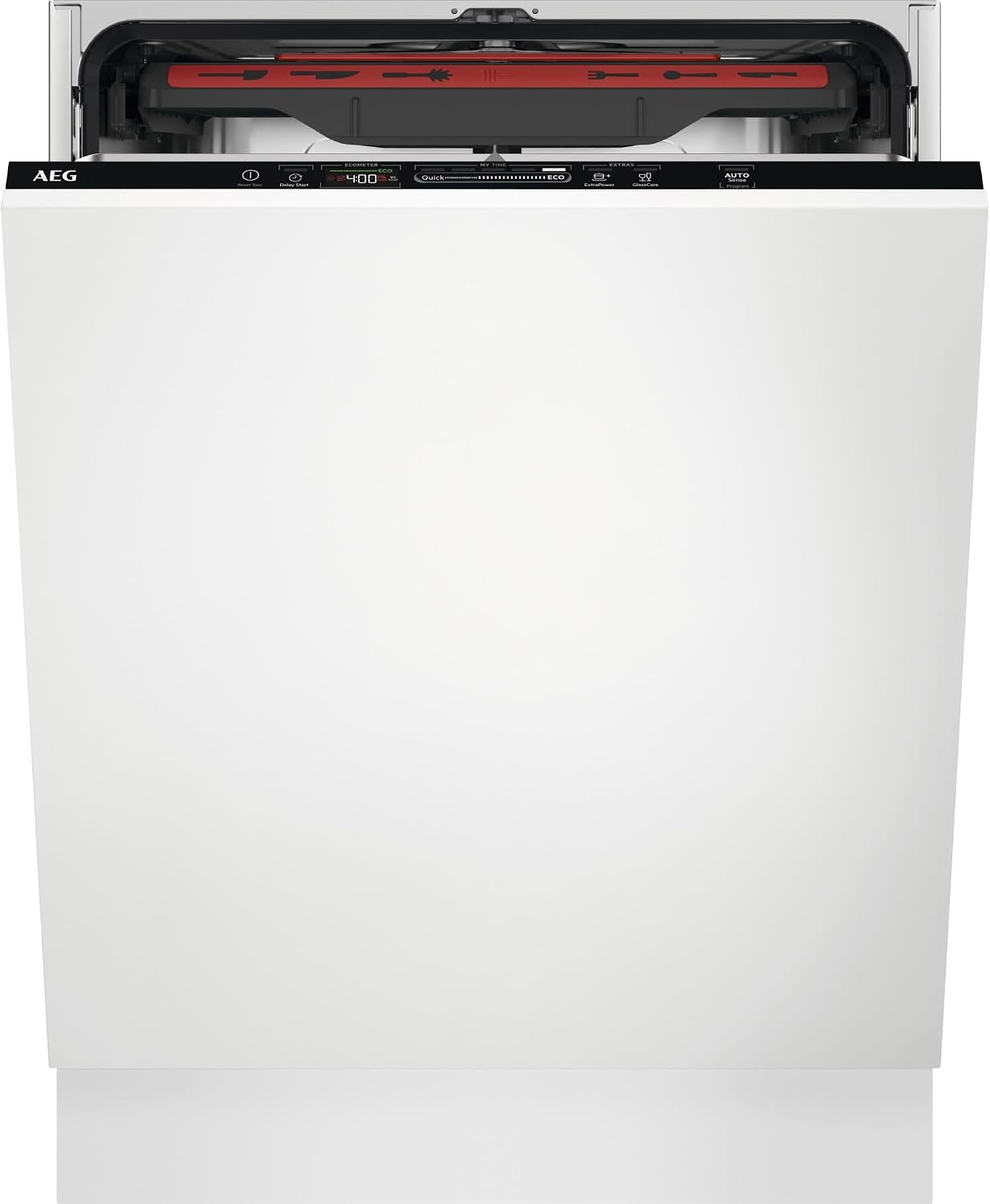 AEG FSB64907Z Lavavajillas Integrable, 60 cm, 14 Cubiertos, Secado AirDry, Brazo Aspersor Satélite, Cristalería, 7 Programas, 3 Temperaturas, 44 dB(A), Serie 6000, Clase C