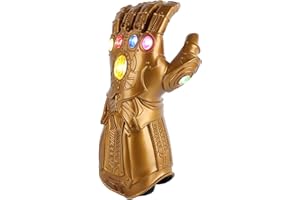 URMSUN Infinity War Illuminated PVC Fist Gloves for Halloween Cosplay Adults