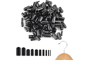 TRITMI 200 Pezzi Tappi Terminali in Gomma Protezioni Filettatura Vite, Tappi Viti Rotondi Filettatura Copertura in PVC, Cappucci in Vinile per Bulloni Asta 10 Dimensioni (Diametro Interno 2-11mm)