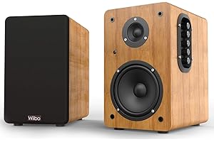 WIIBO ACOUSTICS Wiibo Neo 100 Brown - Altavoces Activo y Pasivo Profesionales - Potencia de 100W - Altavoz con Bluetooth - Conexión USB/SD - Sistema Bass Reflex - Mando a Distancia Incluido - Color Marrón