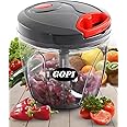 GOPI Ultra Premium Handy Chopper with 6 Blades for Effortlessly Chopping Vegetables and Fruits for Your Kitchen (Black, 1000 ml, 12420)