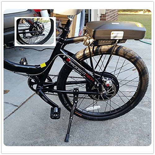 amarey faltbarer Seitenständer einstellbarer Fahrrad Ständer Universal Fahrradständer mit Anti-Rutsch Gummi Fuß Aluminiunlegierung für Mountainbike, Rennrad, Fahrräder und Weitere Schwarz - 9