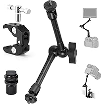 TARION Tafelblad Light Stand Clip - 35-63cm Verstelbare Metalen Tafelmontage Verlichting Monopod met 1/4 Schroef en 1/4 tot 3/8 Schroef Adapters voor Live Streaming Video Fotografie Schieten (S TARION Tafelblad Light Stand Clip - 35-63cm Verstelbare Metalen Tafelmontage Verlichting Monopod met 1/4 Schroef en 1/4 tot 3/8 Schroef Adapters voor Live Streaming Video Fotografie Schieten (S