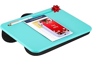 LAPGEAR Compact Lap Desk - Aqua Sky - Fits up to 15 Inch Laptops - Style No. 43109