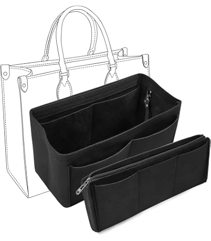 Organizer Für Handtasche – Abnehmbare Filz-Einlage Mit Mehreren Fächern, Größe S