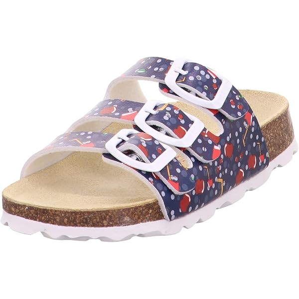 Lico Fille Bioline Kids Shine Mules - Chaussons Enfants Avec Boucles Réglables