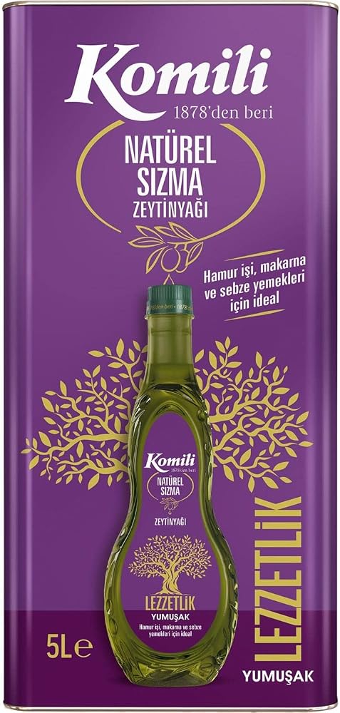KOMİLİ SIZMA YUMUŞAK(EGE) ZEYTİNYAĞI 5 LT TENEKE