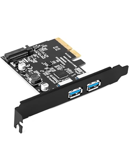 KALEA-INFORMATIQUE Carte Contrôleur PCIe 4 Ports USB 3.1 10G Type C Auto-alimentée High Power. Chipset Via VL820 Et ASM3142 USB 3.2 Gen 2x1