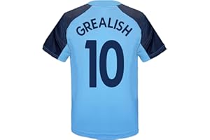 MANCHESTER CITY FC Manchester City Football Club oficjalny prezent chłopięcy Poly zestaw treningowy T-shirt