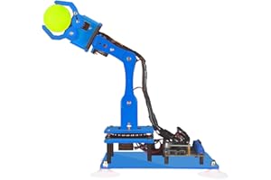 Adeept 5-DOF Robot Jouets 5Axis Bras Robotique Compatible avec Arduino IDE Programmable DIY Codage Stem Kits avec Écran OLED Code et PDF Robots pour Adultes Enfants Cadeaux - Bleu