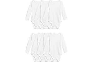 Marks & Spencer Body a maniche lunghe in puro cotone ‒ Confezione da 7 (2,3 kg-3 anni)