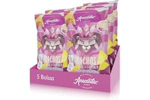 DAKOMYO Anaconda Foods - Pack de 5 bolsas de Nachos de Maíz y Garbanzos Bio Orgánico de Grano Entero con Sal del Himalaya - Plant Based - Formato: 5 Bolsas x 125g