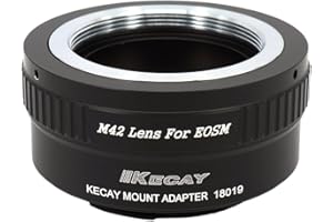 KECAY® Objektiv Adapter M42 42mm Screw Mount Objektiv für Canon EOS M (EF-M) Kamera, EOS M, M2, M3, M10