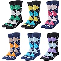 RioRiva Herrensocken Herren Socken Strumpf Businesssocken Beruf Anzug Freizeit Argyle Gepunktet rautenförmig EU 39 40 41…