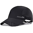 KASTWAVE Black Baseball Cap, Running Hat, Golf Hats, Quick Dry Sports Cap, Summer UV Protection Outdoor Cap, for Men and Women (Black)