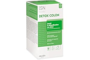 ISN - Detox Colon - Détoxifie naturellement & Purifie le Côlon - Soulage les Inconforts Intestinaux - Riche en Fibres et Plates - Sans Gluten - 10 sachets