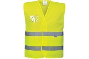 Portwest Warnschutz-Netz Weste, Größe: 4X/5X, Farbe: Gelb, C494YER4X/5X