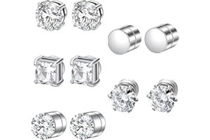 PEVRUAY 5 Pares Pendientes Iman Hombre Pendientes De Iman Pendientes De Iman Hombre Pendientes Magneticos Hombre Pendientes Iman Pendientes De Iman Hombre Pendientes Iman Hombre Pendientes Iman 6 Mm