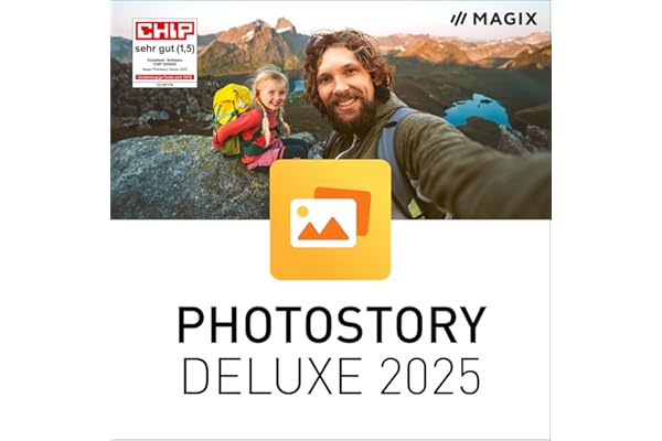 MAGIX Photostory deluxe 2025 - Souvenirs en mouvement | Logiciel de retouche photo | Logiciel de retouche vidéo | pour Windows 10/11 PC | 1 PC Licence complète pour 2 appareils
