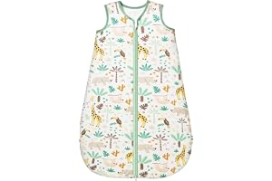 ToyaTec Babysovsäck 1,0 Tog, Supermjuk rayon tillverkad av bambu, Babysovsäck i bambufiber, ren ekologisk, vår och sommar(Gir