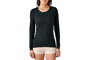 Damart T-Shirt Thermolactyl Col Rond, Côtes Molletonnées Haut Thermique Femme