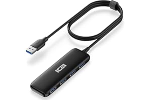 Rozdzielacz ICZI USB z przedłużonym złączem micro USB (5 V) do MacBook, Mac Pro/Mini, iMac, Surface Pro, XPS, PC, pamięci USB, przenośnego dysku twardego itd.