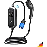 SCHONER&reg; 7.5kw Taşınabilir Elektrikli Ara&ccedil; Şarj Istasyonu -Tak ve Şarj Et- Wi-Fi/Bluetooth Smart 5 Metre Tip2 Kablolu