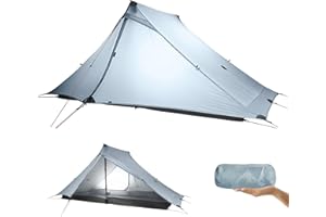 ROOMEDAL 3F UL Gear Lanshan PRO Lanshan - Tienda de campaña ultraligera para 3 estaciones para 1 persona o 2 personas, tiendas profesionales impermeables para camping, senderismo, kayak, escalada,