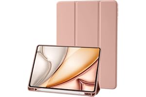 PALKITSEE Custodia Cover Compatibile con iPad 9 8 7 Generazione (10.2 Pollici, 2021/2020/2019), Supporta la Carica di Pencil 2nd Gen, Auto Sveglia/Sonno (Oro Rosa)