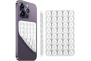 GEEHUA Ventouse Telephone Portable Double Face Silicone, Ventouse Telephone Support Mains Libres pour Selfies Vidéos Miroir Antidérapant Support De Téléphone pour La Plupart des Téléphones (Blanc)