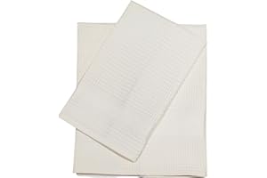 CA' D'ORO Nido d'ape Coppia Asciugamani da bagno, Asciugamani in Cotone Piquè, Set 2 Asciugamani, Viso (60 x 110 cm) + Ospite (60 x 40 cm) (PANNA)