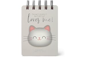 Legami - Block Notes Spiralato a Righe Mini, 220 Pagine, in Carta certificata FSC®, Carta 80 g/m², 7x10 cm, Tema Kitty