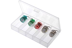 Lixada 5pcs LED Luz de la Pesca Gota Profunda Bajo El Agua Forma Redonda Calamar Estroboscópico Luz Intermitente Cebo Señuelo