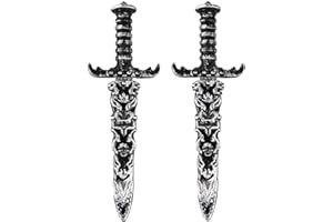 Ceeyoll 2 Pièces, Épée et Dague Épée de Pirate Pirate pour Accessoires de Costume et de Fête