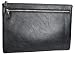 Produktbild Damen Herren Geldtasche Banktasche Groß/Klein Geldbörse Dokumententasche Portemonnaie Unisex Schwarz (1021) (Groß)