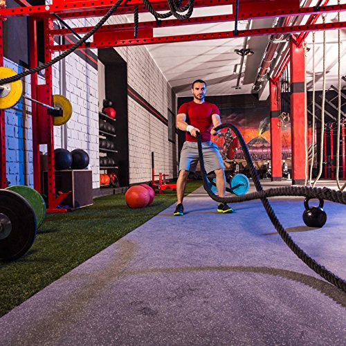 BattleRope Sportseil »Xerxes« / Schwungseil für Sprung- Kletter- CrossFit-Training, Kraftausdauer und Tauziehen / 9m, 12m & 15m / 3,8 cm dick - 2