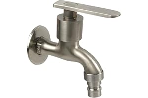 LEADAHEAD Cold Water Tap G1/2 Interface Wall Mounted Washing Machine Tap for Laundry Bathroom Garden