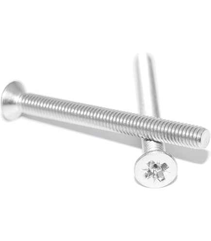 Tunejoy Verzonken kopschroeven, M4 x 16 mm, zwart, inbusschroeven, roestvrijstalen schroeven, A2 V2A platte kopschroeven, norm DIN 7991 met binnenzeskantsleutels, volledige schroefdraad, 20 stuks
