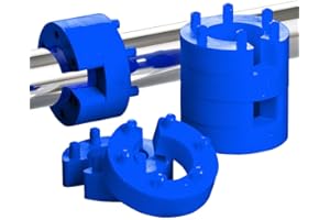 ‎XENOHYPE 8er Set 22mm Federwegsbegrenzer Blue Line mit 6-Fach Positionierung Federwegbegrenzer