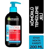 Garnier Skin Naturals Pure & Clean Blackhead Anti-Coal Cleansing Gel 200 ml 1 Pack (1 x 200 ml)