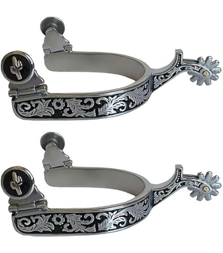 LZYWOD Lot De 2 éperons De Cowboy Occidentaux En Alliage De Zinc Avec